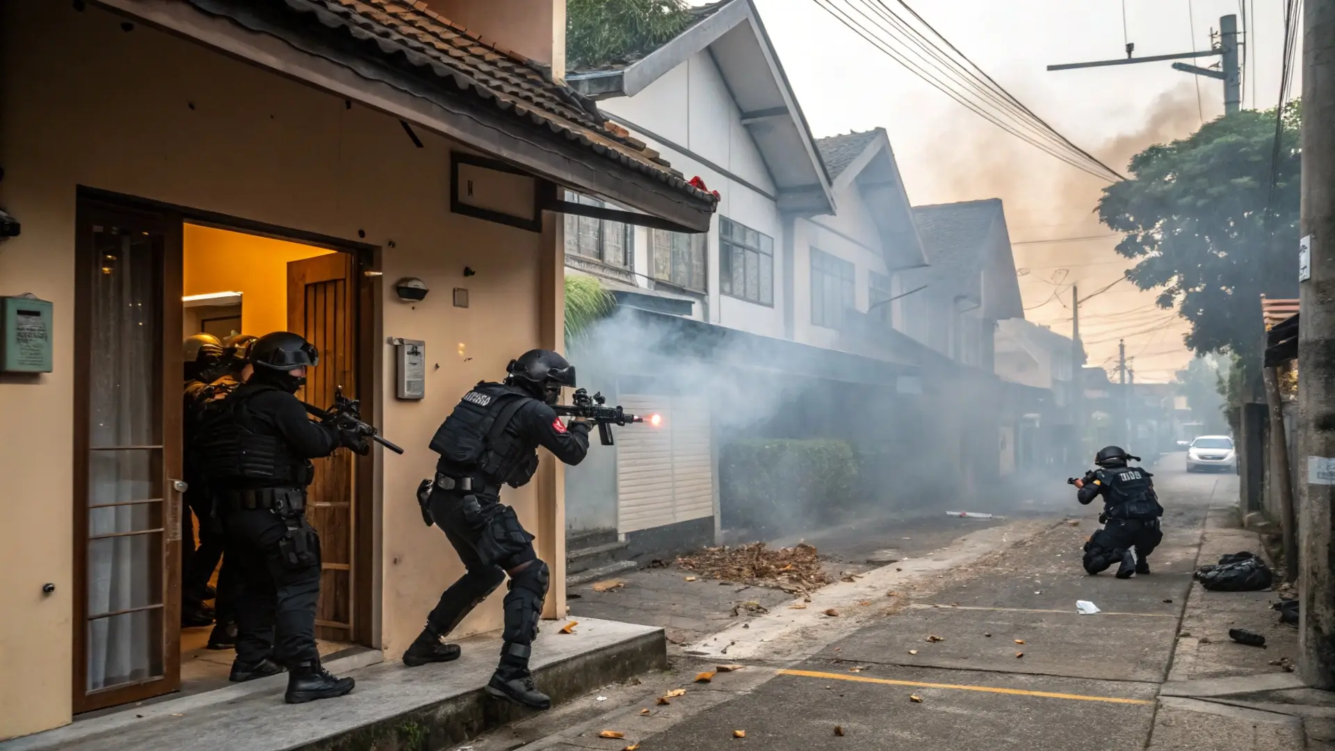 police raid in Thailand