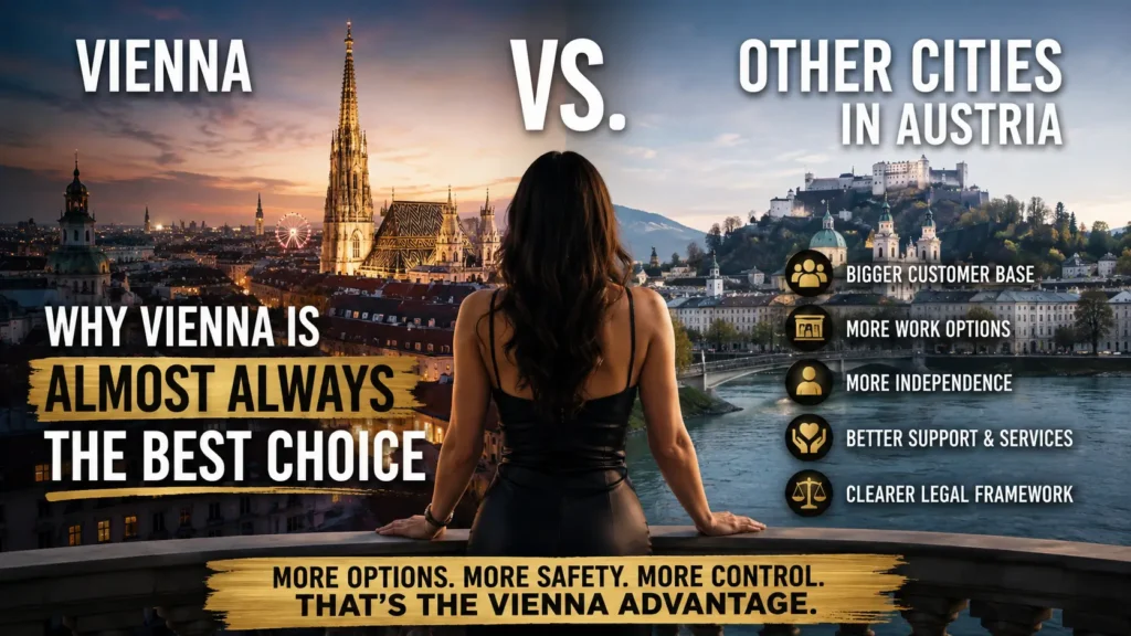 Working as a Sex Worker Outside Vienna: Why Vienna Is Usually the Better Choice